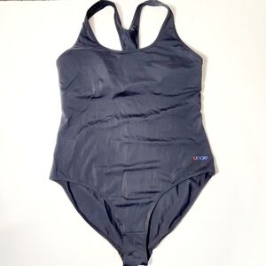 Women's Elegant Black One-Piece Swimsuit Size: XL